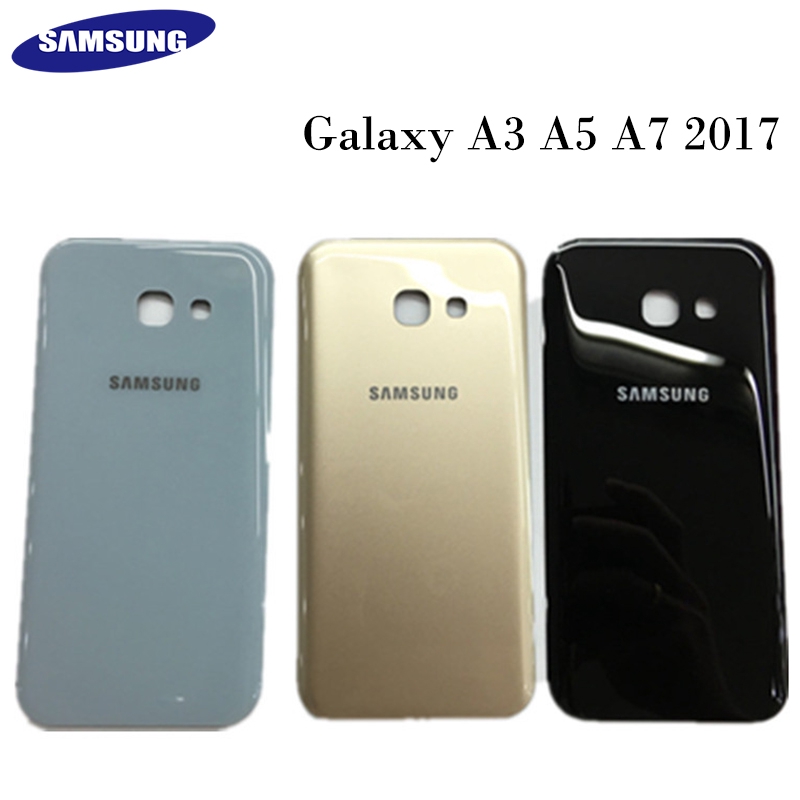 Nắp Lưng Điện Thoại Bằng Kính Thay Thế Chuyên Dụng Cho Samsung Galaxy A3 A5 A7 2017 A520F A720F A320F