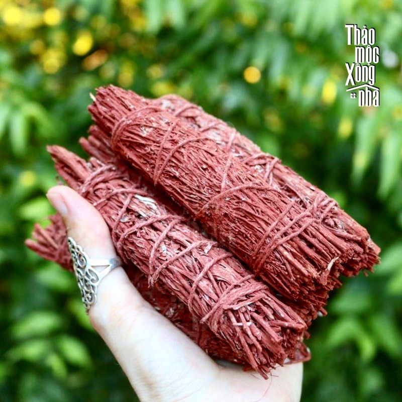 RED SAGE Giải phóng không gian Mang lại may mắn, khởi đầu mới ( Mountain Sage mix Dragon Blood ) - THẢO MỘC XÔNG NHÀ