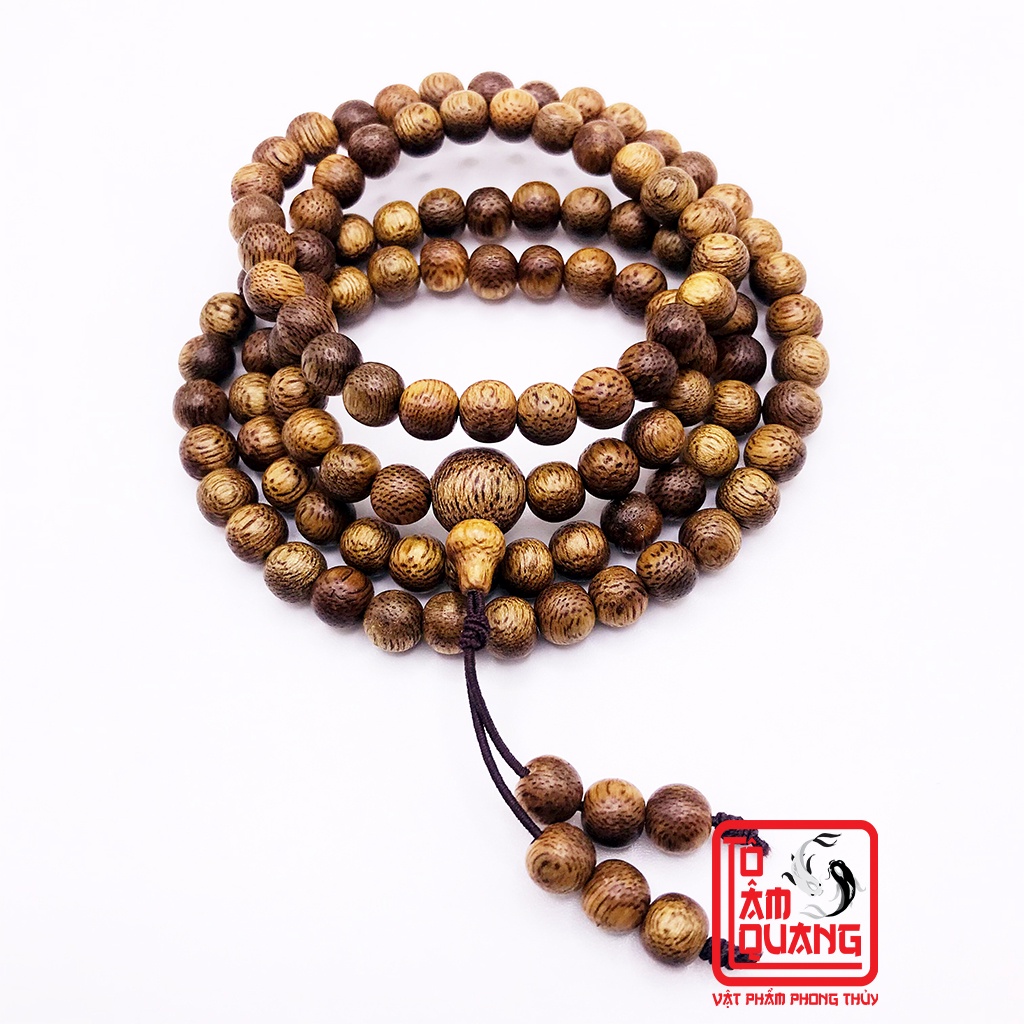 Vòng tay trầm hương chuỗi 108 hạt nam nữ đẹp – Trầm tốc vườn hương tự nhiên – TÔ TÂM QUANG