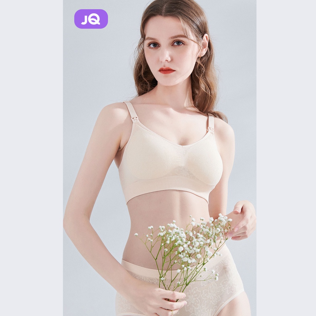 Áo lót cho con bú không gọng JOYNCLEON flower bra mềm mỏng mát - mã KB05