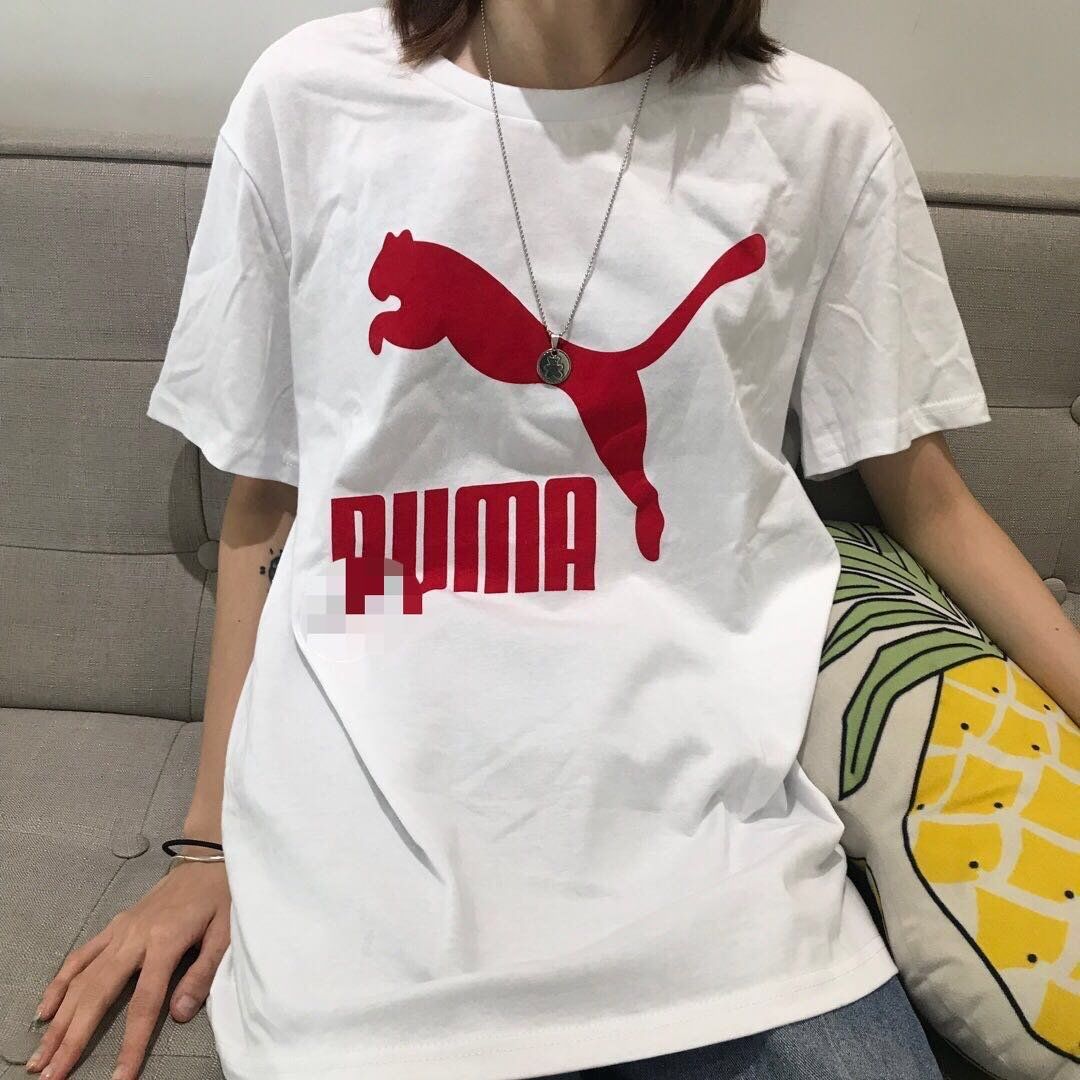 Áo Thun Puma Tay Ngắn Dáng Rộng Phong Cách Thời Trang Harajuku