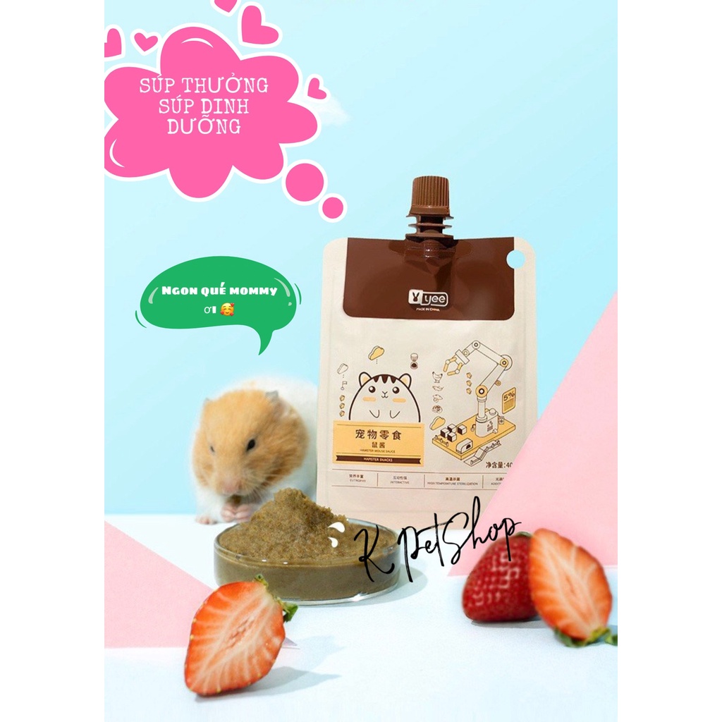 Súp Dinh Dưỡng Cho Hamster Gói 40 gram  Súp Yee Gói Lớn