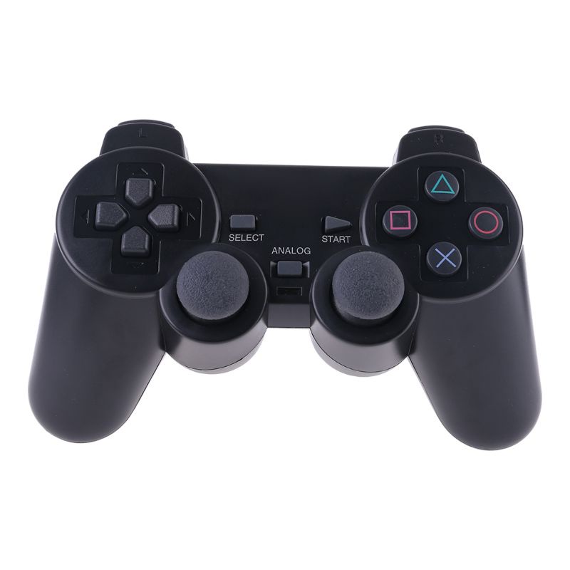 Tay cầm không dây động cơ rung điều khiển chơi game 2.4G và đầu thu cho PS2 -dc4815