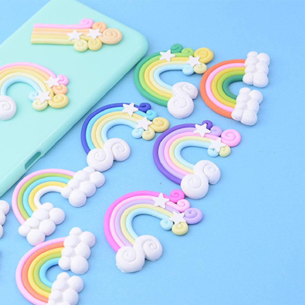 YNATURAL Que Cắm Trang Trí Bánh Sinh Nhật Hình Cầu Vồng