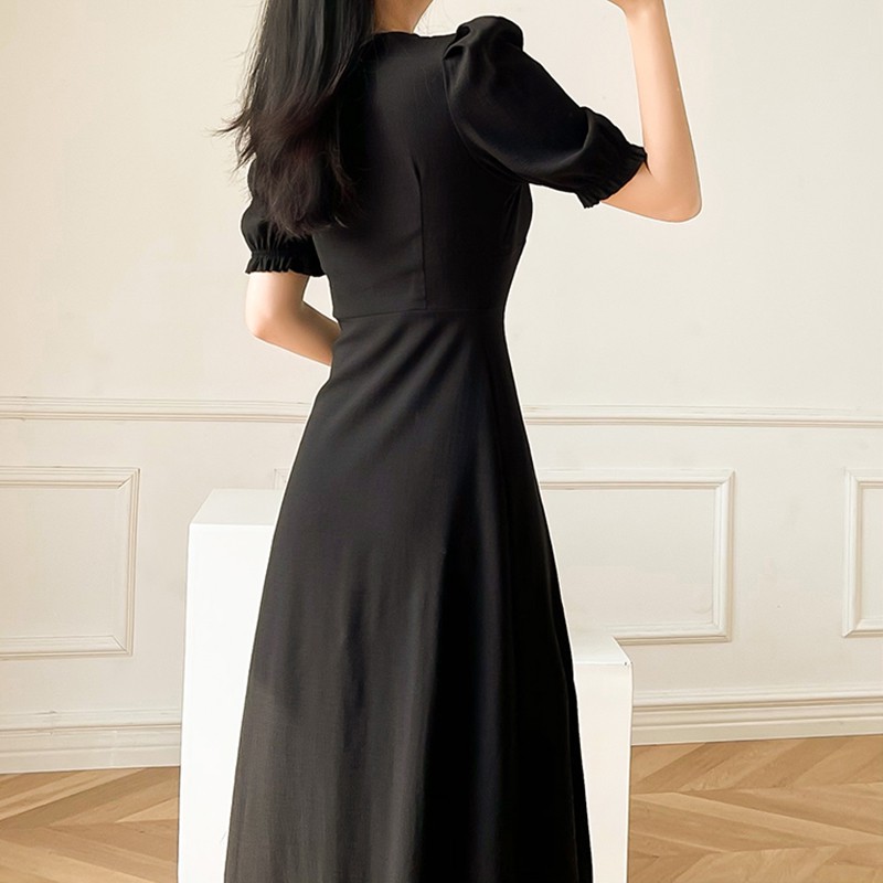 Đầm Nữ, Váy Nữ Dáng Dài Xẻ Tà Cổ Vuông, Đầm Dự Tiệc Tôn Dáng SIXTEEN. | BigBuy360 - bigbuy360.vn