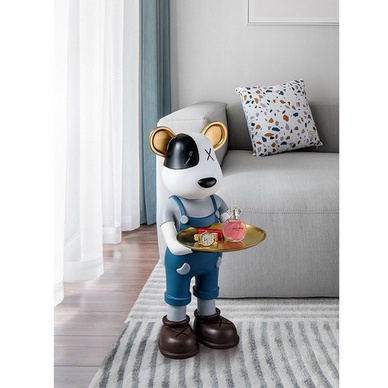 Khay để đồ hình Gấu BearBrick-Mã 4320B-kt 26x36x70cm,Kệ để đồ hình sang chảnh-decor nhà của,kệ,tủ,quà tặng đẹp ý nghĩa