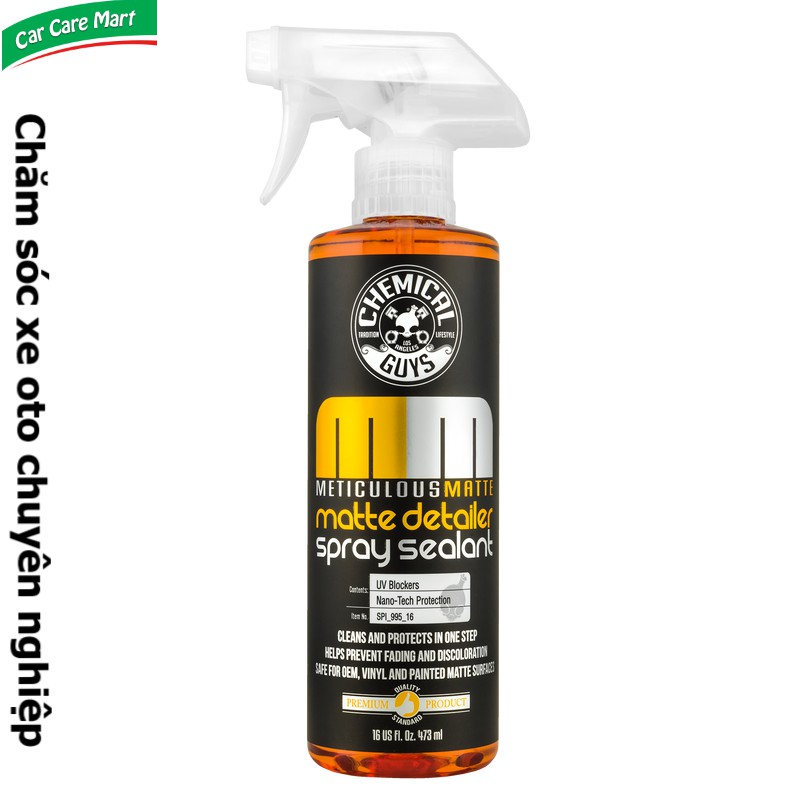 Sealant phủ bảo vệ bề măt sơn mờ 473ml - CHEMICAL GUYS METICULOUS MATTE DETAILER &amp; SPRAY SEALANT