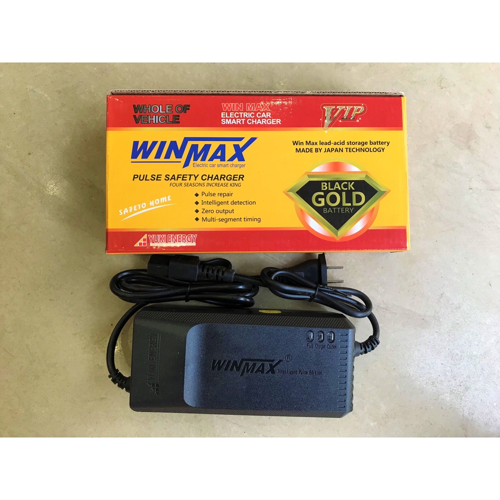 SẠC 60V - 20Ah CHÂN ĐẶC CHO XE MÁY ĐIỆN VESPA ROMA, PANSY, TESLA, ... (5 BÌNH ACQUY TO)