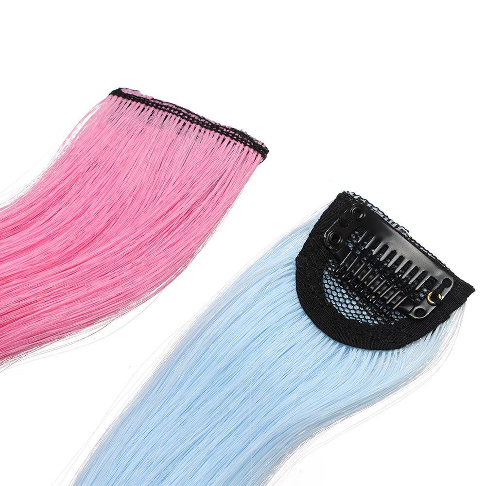 Bộ Tóc Giả Bằng Sợi Tổng Hợp Kháng Nhiệt Màu Sắc Gradient