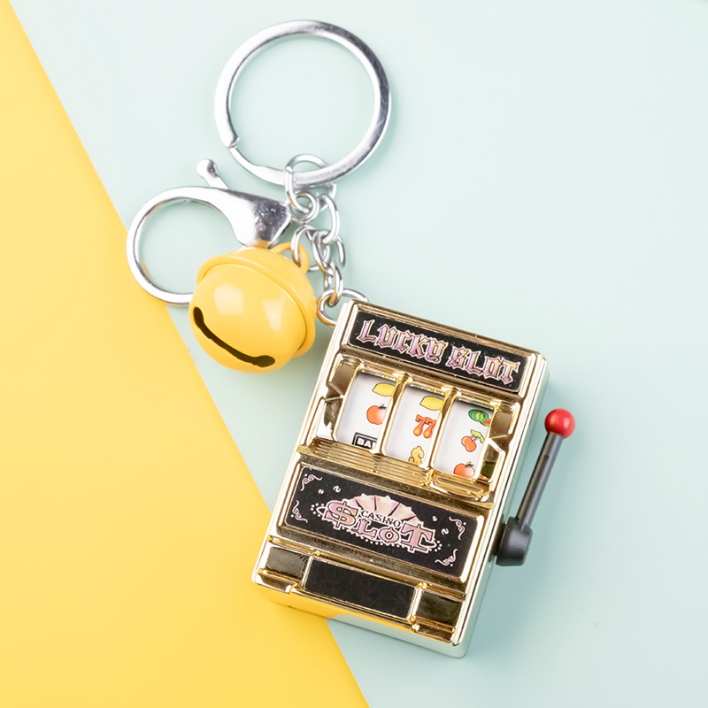 Móc Khóa Kỹ Thuật Số Hình Máy Chơi Game Xổ Số Phiên Bản Giới Hạn Có Móc Khóa Ví