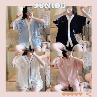 Đồ ngủ cute, Bộ ngủ nữ đồ mặc nhà dễ thương JUNIDO B50