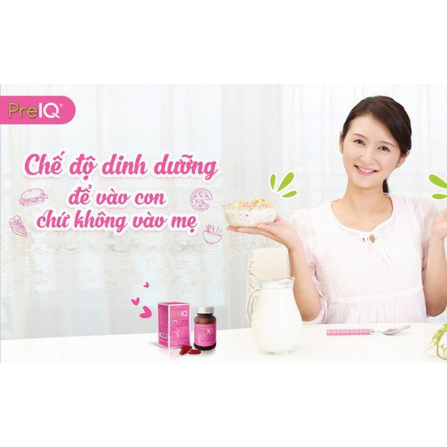 Viên bầu PreIQ DHA &amp; Cholin – Hỗ trợ bổ sung dưỡng chất cho mẹ bầu (Hộp 30 viên)