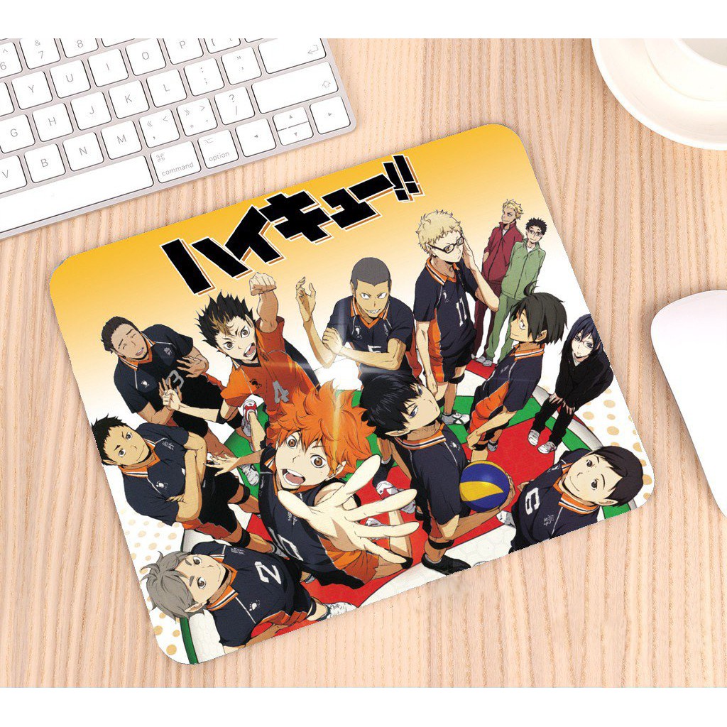 Miếng di chuột in hình ANIME HAIKYUU!! Vua Bóng Chuyền chibi miếng kê chuột miếng lót chuột mẫu mới
