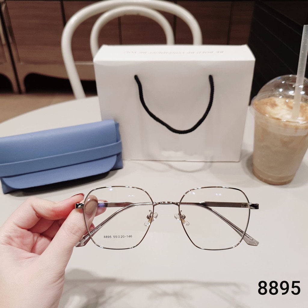 Gọng kính cận nam nữ cốt kim loại cao cấp mắt tròn Liup Eyewear 2236 nhiều màu