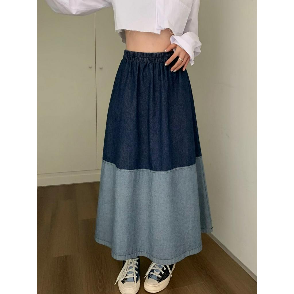 Chân váy jean Lưng Cao Thời Trang Dành Cho Nữ