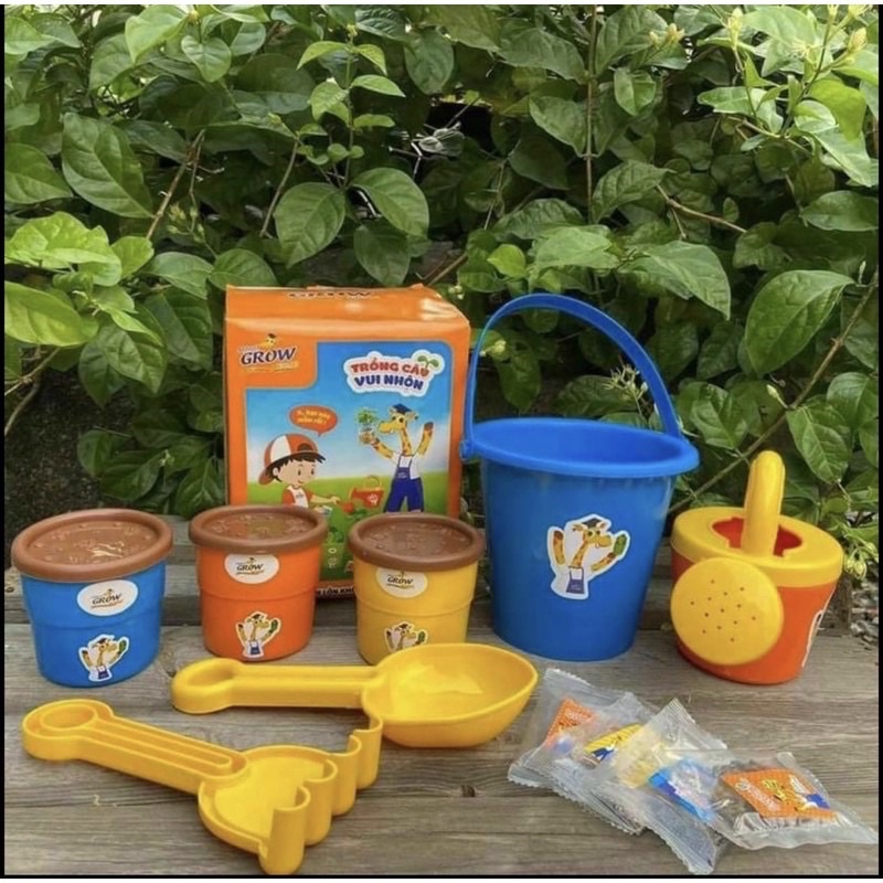 Bộ trồng cây vui nhộn - quà tặng GROW