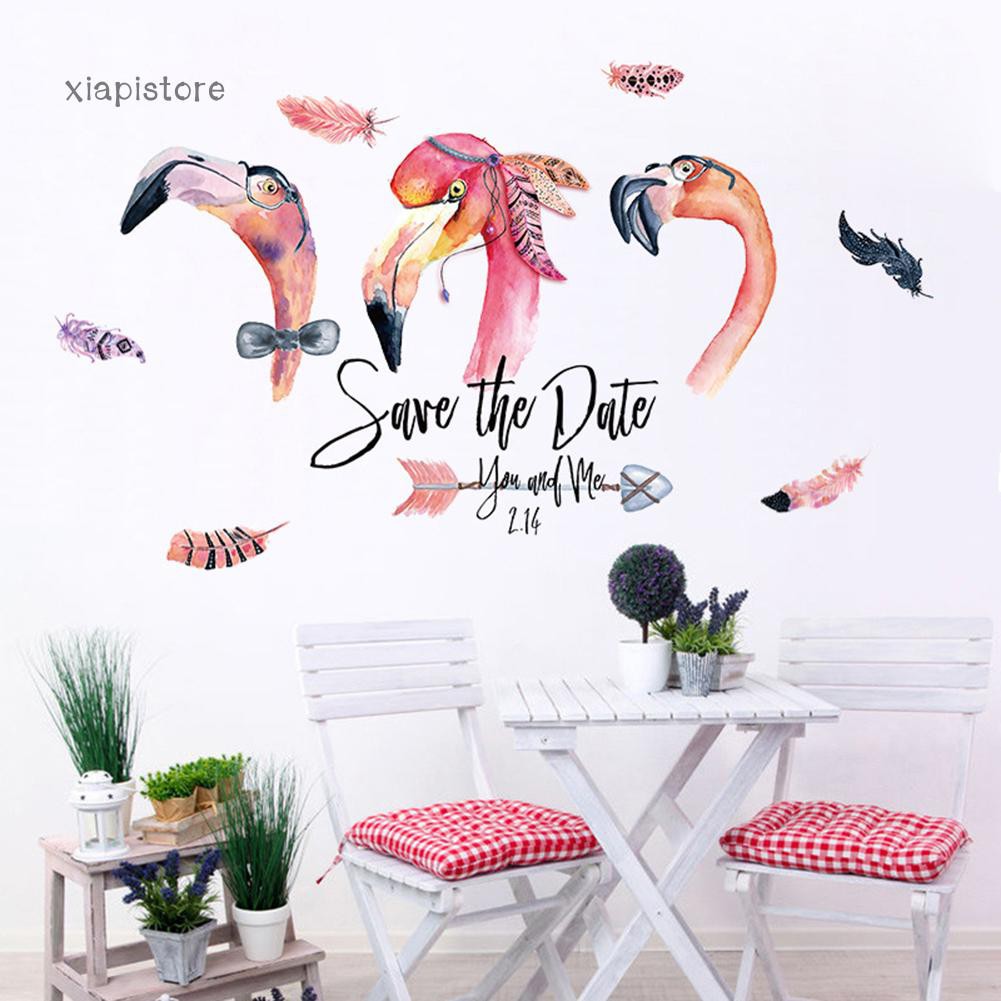 Miếng dán tường decal hình hồng hạt sơn nước trang trí cho ký niệm lễ tình nhân