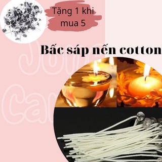 Bấc Nến Cotton Nhúng Sáp Đủ Kích Thước Làm Nến – Nguyên Liệu Làm Nến Thơm (5 Tặng 1)