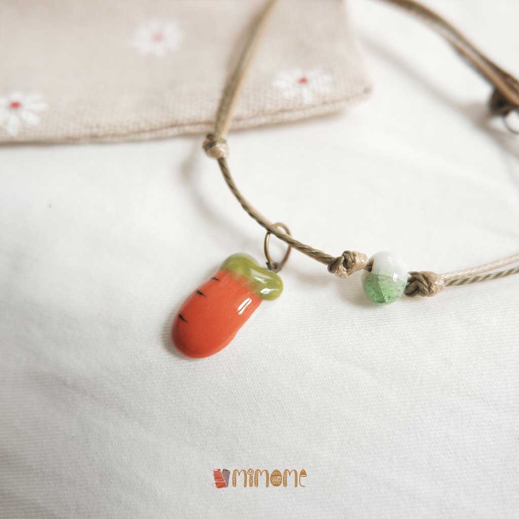 Vòng gốm cà rốt