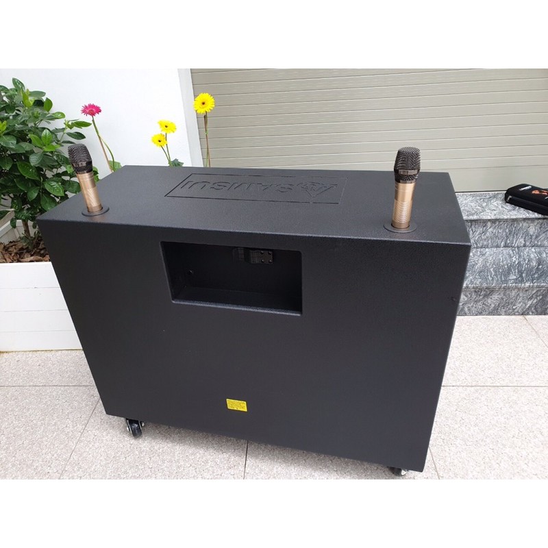 Loa kéo bas đôi 40 công suất lớn, thùng bằng gỗ thịt