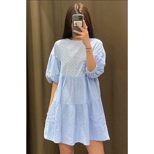Oder- đầm thô đục lỗ bbydoll xuất xịn