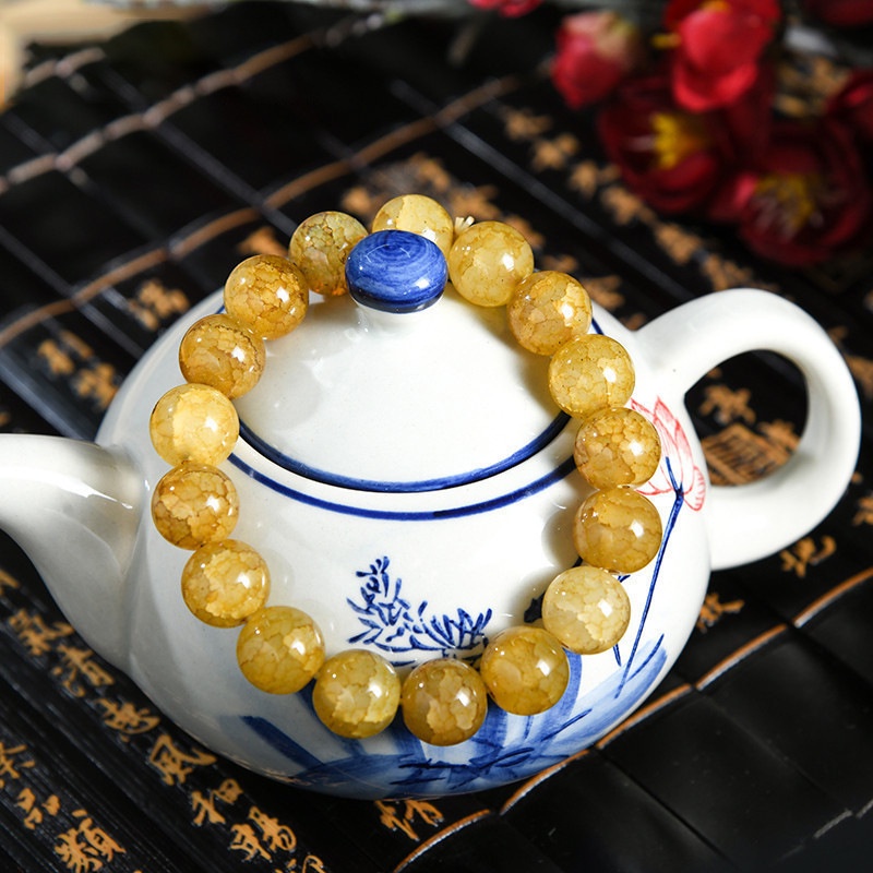 Vòng Tay Hạt Pha Lê Thủy Tinh Nhiều Màu Sắc 10mm Thời Trang Thanh Lịch diy Dành Cho Bạn Nữ