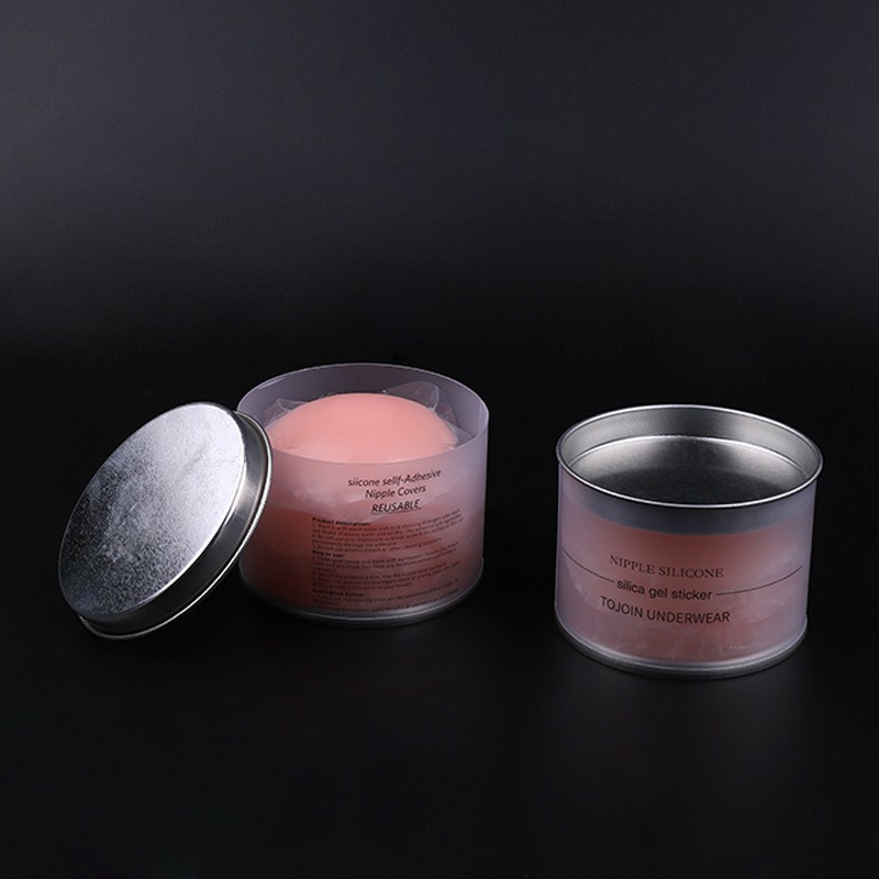 Flashsale Miếng dán ngực Silicone siêu mỏng siêu nhẹ siêu dính - Hộp Hồng có 10 miếng dán