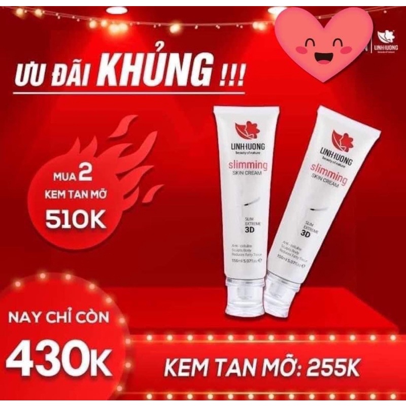 SỈ 2 KEM TAN MỠ 3D ( HÀNG CHÍNH HÃNG)