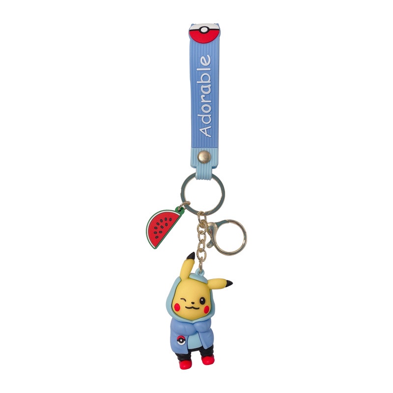 Móc Khóa Hình Pikachu Dễ Thương Dùng Trang Trí Túi Xách/ Chìa Khóa