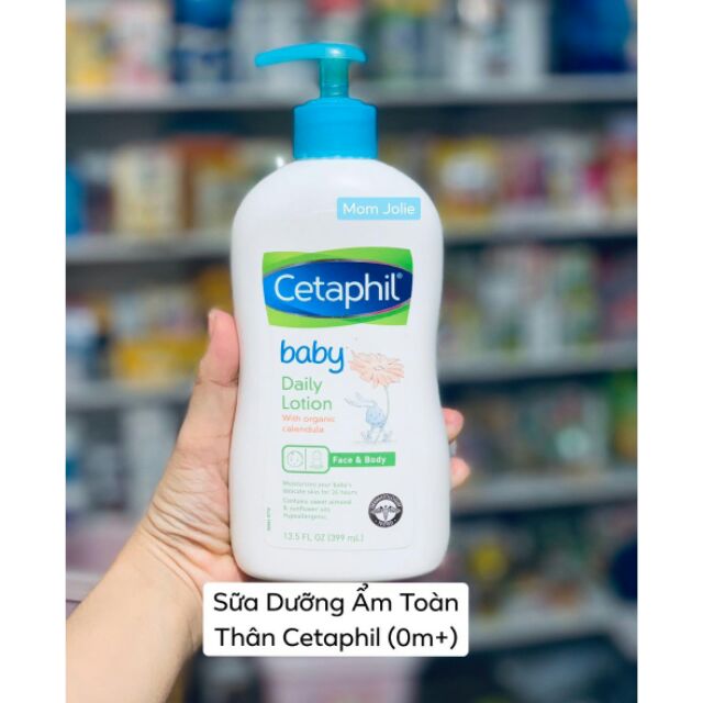 Sữa dưỡng ẩm toàn thân cho bé Baby Daily Lotion 400ml - Cetaphil