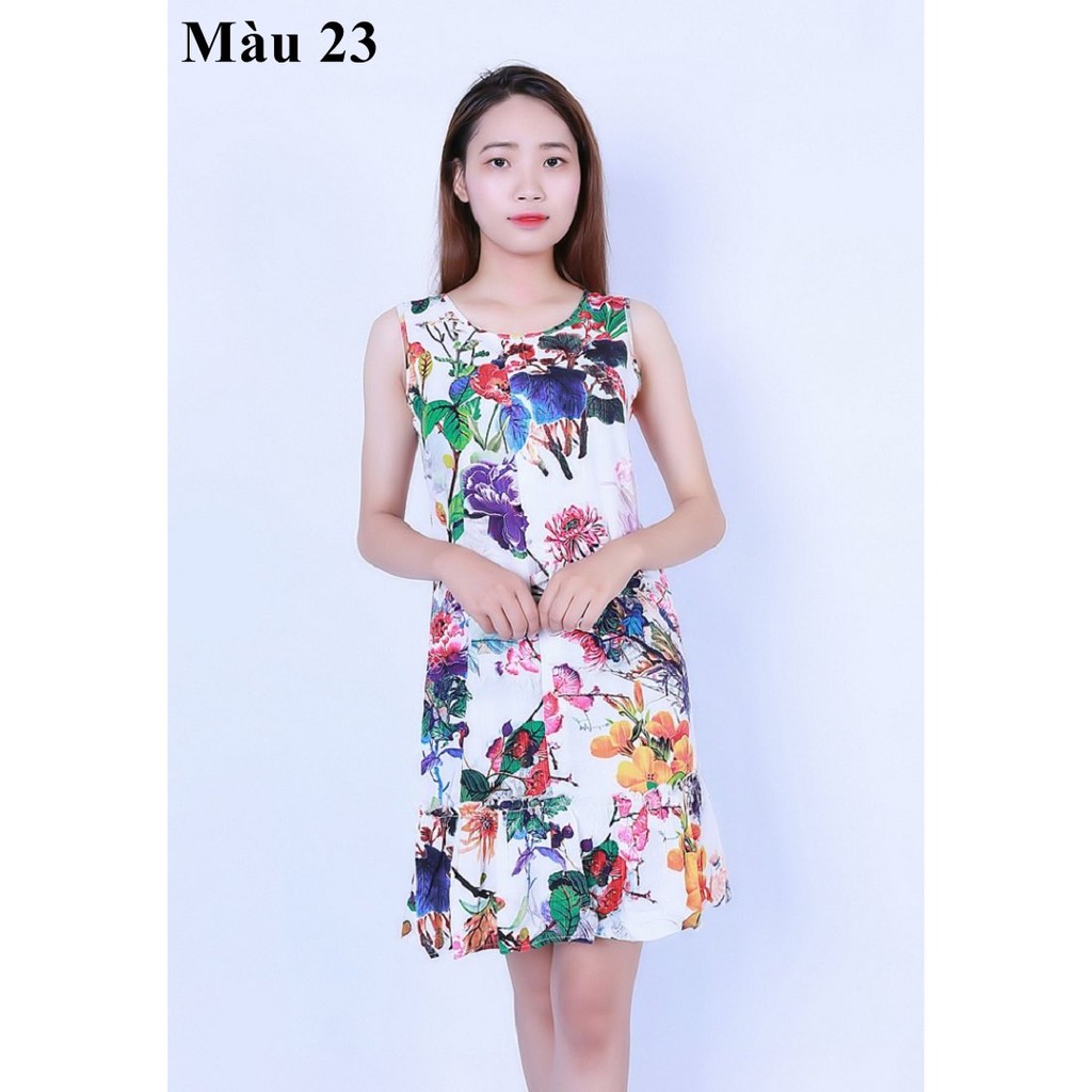 SALE SẬP SÀN (269k chỉ còn 55k) Váy đầm lanh Vicci XC01 thiết kế sát nách, dáng suông nhẹ