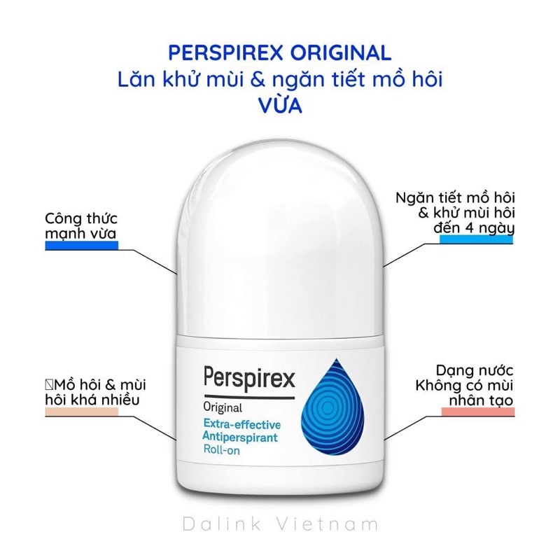 Lăn khử mùi Perspirex cao cấp 20ml [CHÍNH HÃNG]