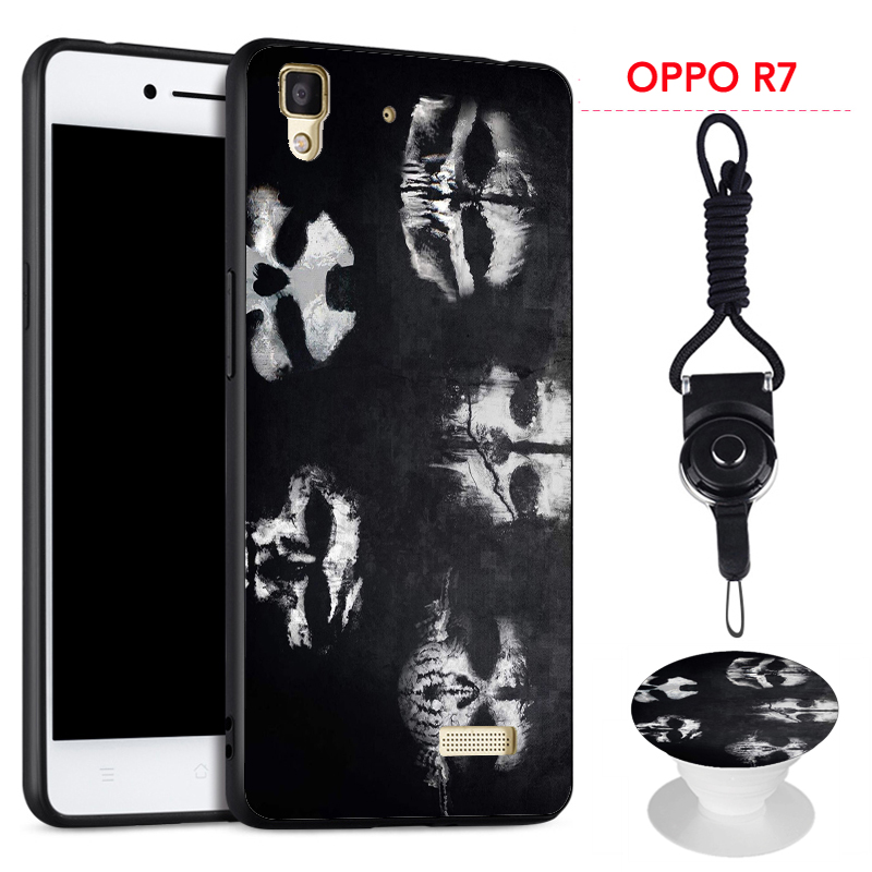 Ốp Lưng Silicone Có Giá Đỡ Và Dây Đeo Cho Oppo R7 / R7 Lite | BigBuy360 - bigbuy360.vn