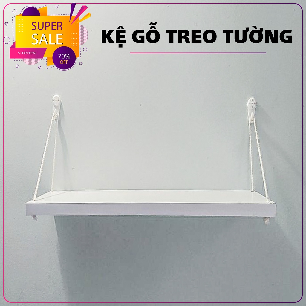 Kệ gỗ, Kệ gỗ Treo, Kệ gỗ treo tường Hàn Quốc hàng xịn kích thước 40cm x 15cm tặng kèm đầy đủ phụ kiện