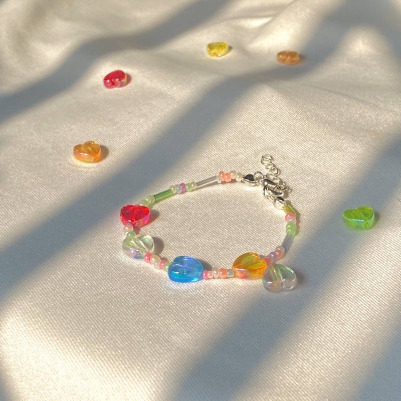 Vòng beautiful hearts in pastel colors | BigBuy360 - bigbuy360.vn