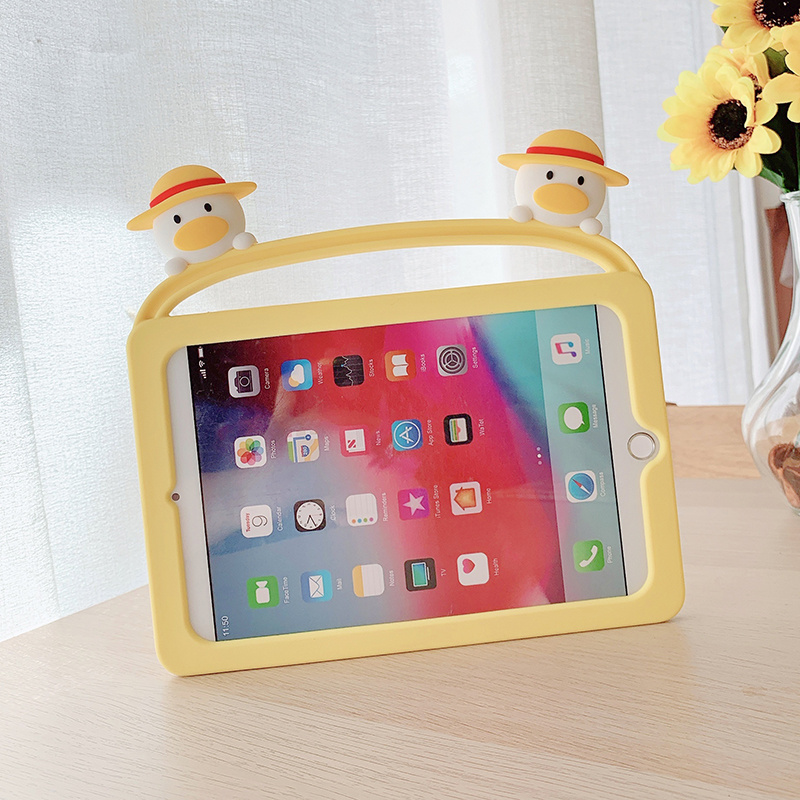 Ốp silicon Họa Tiết Hình Chú Vịt Dễ Thương Cho Ipad 9.7 2018 2017 10.2 7th Pro 9.7 10.5 Air 1 2 3 | BigBuy360 - bigbuy360.vn