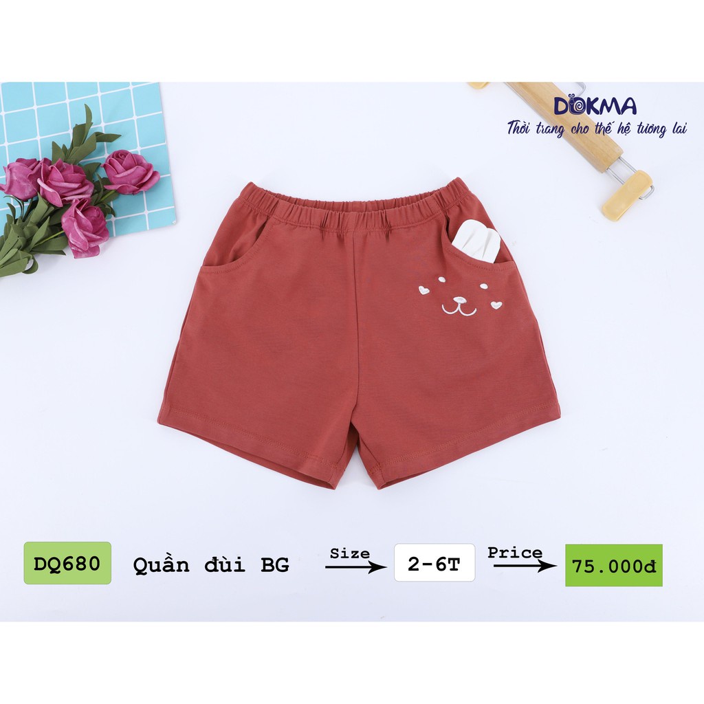 [FREESHIP]  Quần đùi BG  Dokma 2-6Y ( DQ680 ) BK