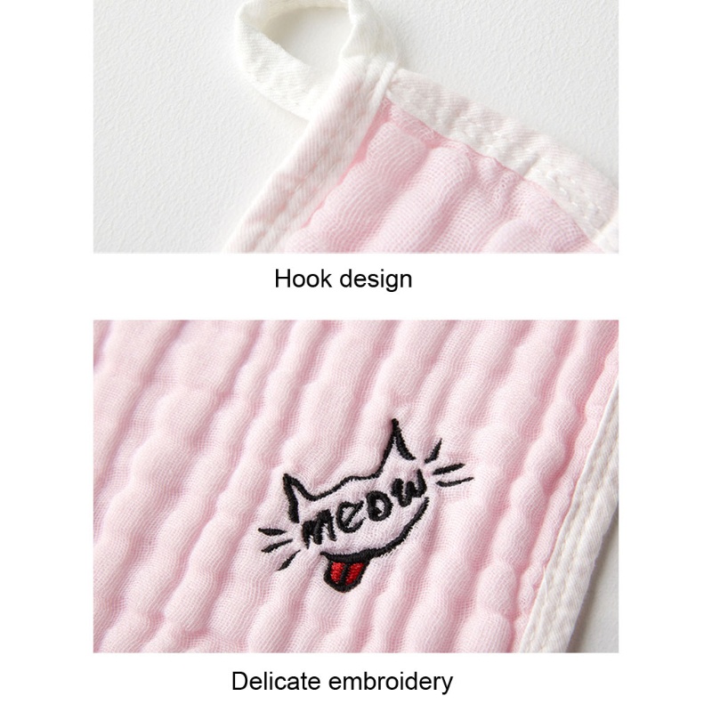 Set 5 Khăn Lau Mặt Bằng Cotton Mềm Tự Nhiên Cho Bé Sơ Sinh