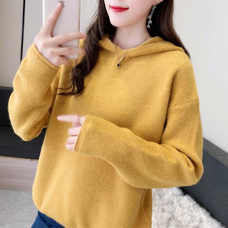 Mới Áo Hoodie Dài Tay Form Rộng In Họa Tiết Cá Tính