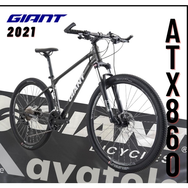Giant ATX 860, Khung hợp kim nhôm GIANT ATX ALUXX 8 27.5" size S M, Phanh Tektro, Shimano Shimano Deore 30speed, màu đen