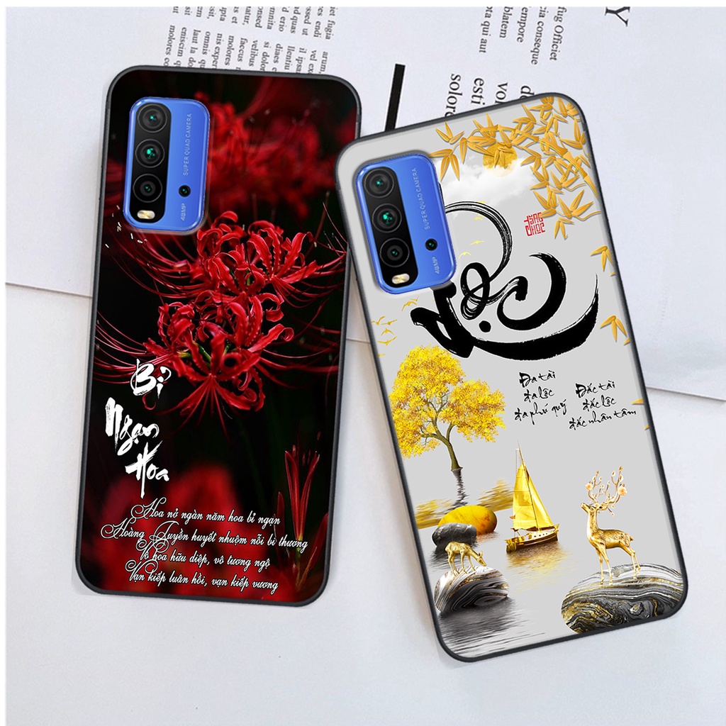 Ốp lưng Xiaomi REDMI 9T in hình chữ tài chữ lộc, Cha Mẹ, bình an SIÊU ĐẸP