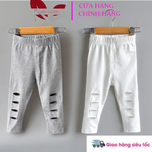 Quần rách gối legging chất thun sành điệu cho bé trai và bé gái