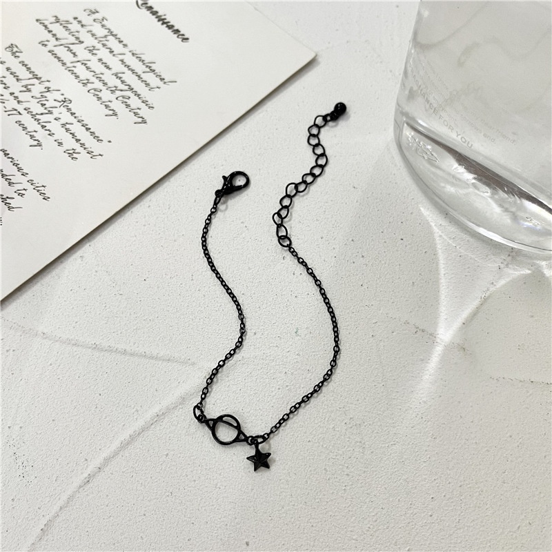 Vòng Đeo Tay Hình Ngôi Sao Đen Phong Cách ins Thời Trang Cao Cấp Dành Cho Nữ F708