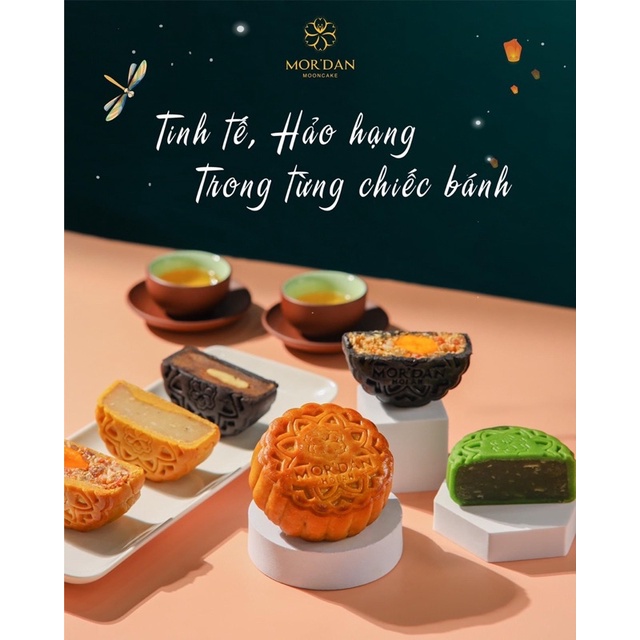 Hộp quà 2 BÁNH TRUNG THU nhiều vị thượng hạng - 180g x 2 bánh