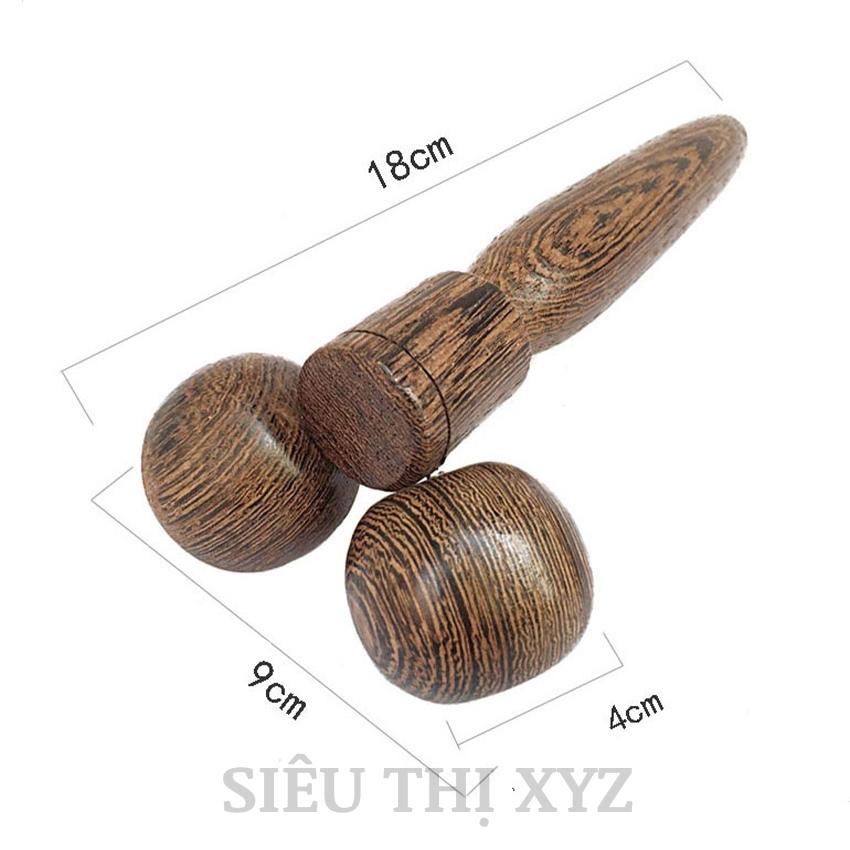 Dụng Cụ Massage Mặt, Mũi Cánh Gà Bằng Gỗ Tự Nhiên Tay Cầm Nhỏ Gọn Giúp Nâng Cơ, Thon Gọn, Giảm Mỡ Hiệu Quả Cao - Y101