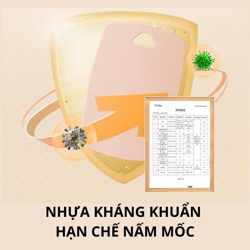 Bộ 3 thớt nhựa kháng khuẩn nhà bếp cao cấp phong cách Nhật Bản