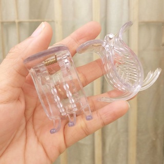 Kẹp tóc 5 răng tròn trong suốt (Loại 1)