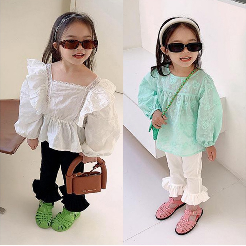 Quần Dài Ống Loe Phong Cách Hàn Quốc Cho Bé Gái