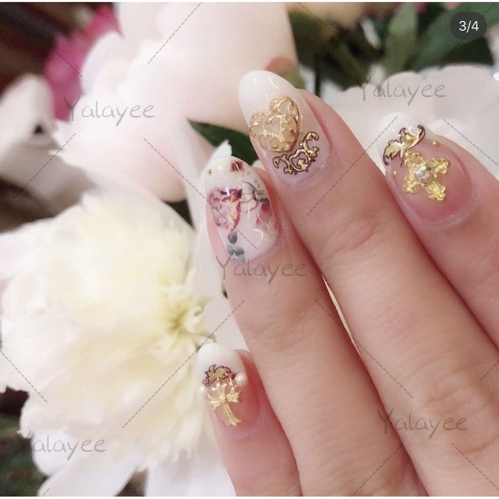 Hình Dán Yalayee [Nail] Thiên ThầnCánh Chéo✝ Thần CupidSticker Dán Móng Siêu Mỏng Phong Cách Nhật Bản