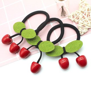 Dây cột tóc cherry đỏ siêu xinh (ảnh thật)